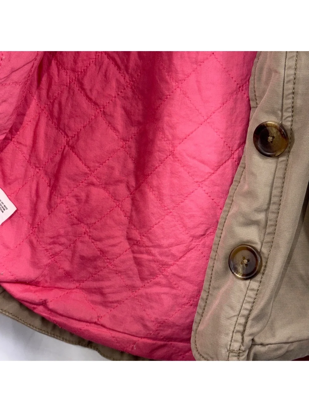 Gap Kids Girls S 6-7 Khaki Hooded Utility Jacket